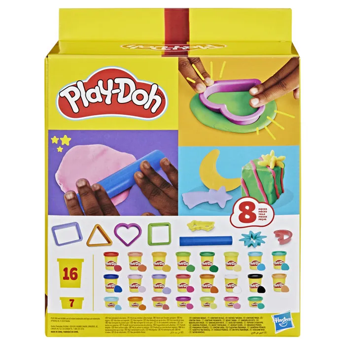 Play-Doh Coffret Cadeau de Pâte à Modeler avec 23 Pots et 8 Accessoires - Loisirs Créatifs Enfants Dès 3 Ans