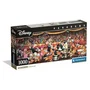 CLEMENTONI Compact 1000 Pièces Panorama Disney Orchestra - Puzzle 98 x 33 cm avec Poster, Boîte Compacte