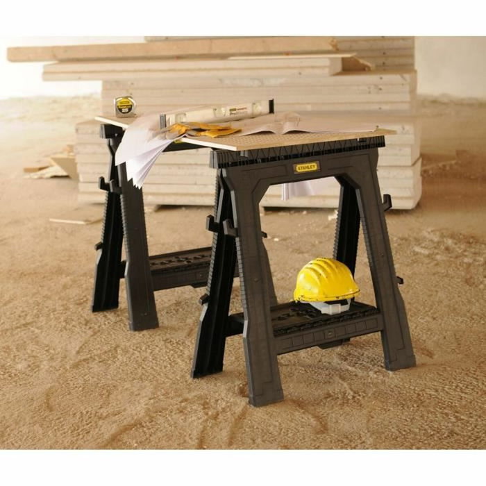 Stanley Lot de 2 tréteaux pliables STST1-70713, 450kg