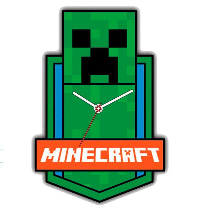 KIDS LICENSING - Horloge Murale Minecraft - Décorative - Dimensions 59 x 36.7 x 6 cm KIDS LICENSING - Horloge Murale Minecraft - Décorative - Dimensions 59 x 36.7 x 6 cm