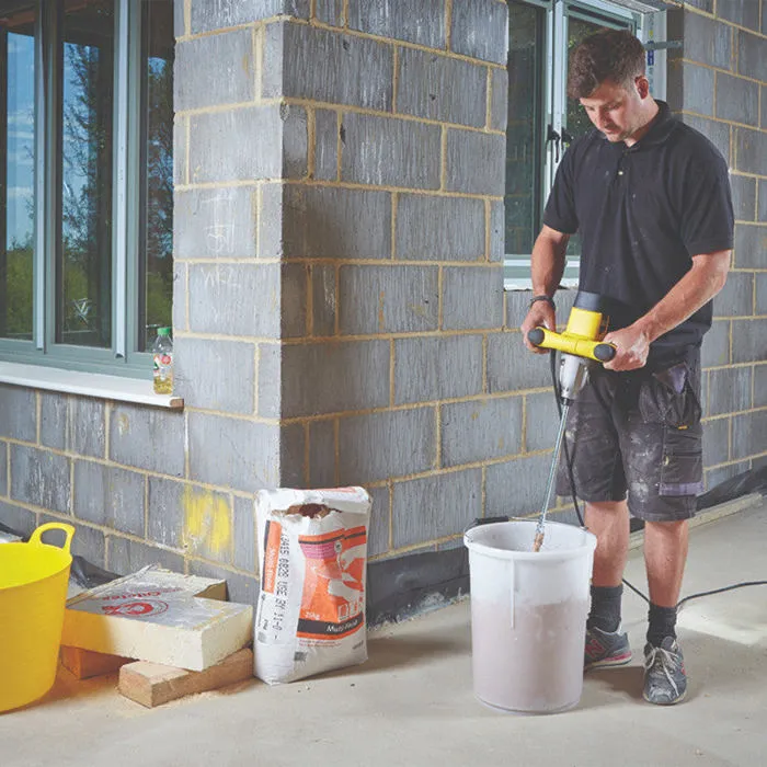 Stanley Fatmax FME190-QS Malaxeur filaire 1600W avec couple de serrage 80 Nm pour mélanges pâteux et mortiers