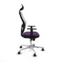 Piqueras y Crespo Chaise de Bureau Jorquera 1D086G1 Violet avec Appui-tête