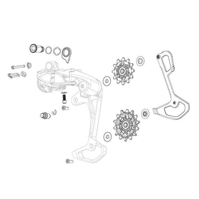 Sram Jeu de Ruletas Cambio Xx Downhill T-Type AXS Sram Jeu de Ruletas Cambio Xx Downhill T-Type AXS