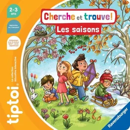 Ravensburger tiptoi Livre interactif - Cherche et trouve Les saisons - Jeu éducatif électronique sans écran - À partir de 2 ans - 13099009