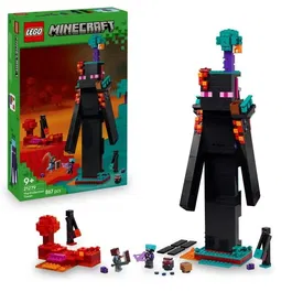 LEGO Minecraft 21279 La Tour de l'Enderman - Jeu de Construction avec 867 Pièces, Figurines Enderman et Forteresse pour Enfants Dès 9 Ans