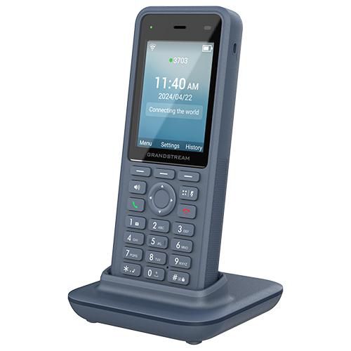 Grandstream WP836 - Téléphone IP sans fil Wi-Fi 6 robuste avec autonomie de 10h, 3000 mAh, Bluetooth, port USB-C et certification IP69K