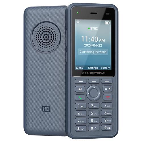 Grandstream WP836 - Téléphone IP sans fil Wi-Fi 6 robuste avec autonomie de 10h, 3000 mAh, Bluetooth, port USB-C et certification IP69K