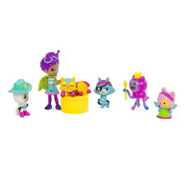 Spin Master Set de Figurines Celebration La Casa de Gabby avec Gabby, DJ Musicat et autres personnages - 6069603