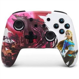 PowerA 1522654-02 Manette Sans Fil Nintendo Switch Licence Officielle Zelda Blood Moon - Édition Limitée, Manette Rechargeable avec Batterie Lithium-Ion 900mAh, Câble USB-C 3m