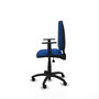 PIQUERAS Y CRESPO Chaise de bureau Aýna, Similicuir Bleu, Mécanisme Asynchrone
