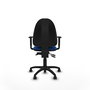 PIQUERAS Y CRESPO Chaise de bureau Aýna, Similicuir Bleu, Mécanisme Asynchrone