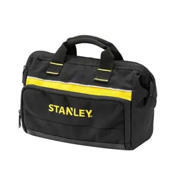 Stanley 1-93-330 Ceinture Porte-Outils avec 4 Compartiments, Renforcée aux Rivets Métalliques, 2 Poches Latérales et Grande Poche Centrale