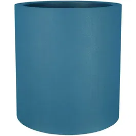 Riviera Pot de fleurs rond RIVIERA GRANIT, plastique, diametre 49 cm x hauteur 53.5 cm, bleu