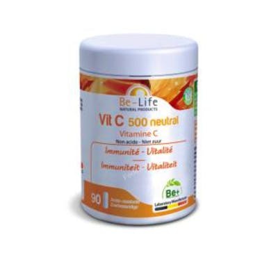 BE-LIFE Vitamine C 500 Neutral 90 gélules BE-LIFE Vitamine C 500 Neutral 90 gélules