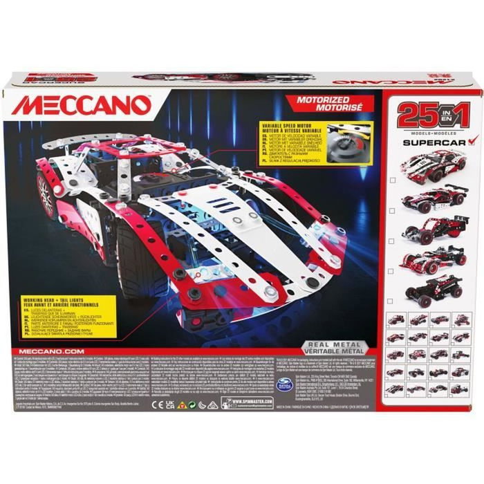 Bandai Meccano Supervoiture 25 en 1 Bandai Meccano Supervoiture 25 en 1