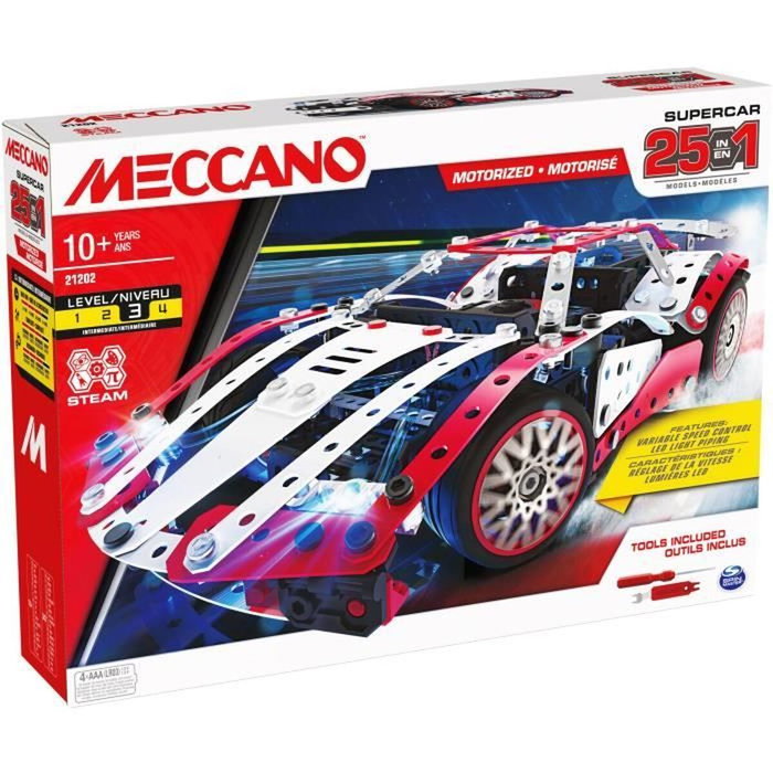 Bandai Meccano Supervoiture 25 en 1 Bandai Meccano Supervoiture 25 en 1