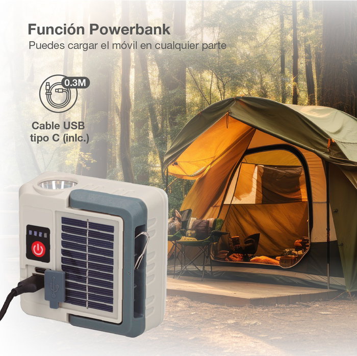 GSC Evolution Lanterne solaire LED rechargeable 290lm GSC Evolution Lanterne solaire LED rechargeable 290lm