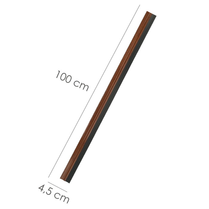 WOLFPACK LINEA PROFESIONAL Bas de porte PVC Sapelli à caoutchouc 1 mètre
