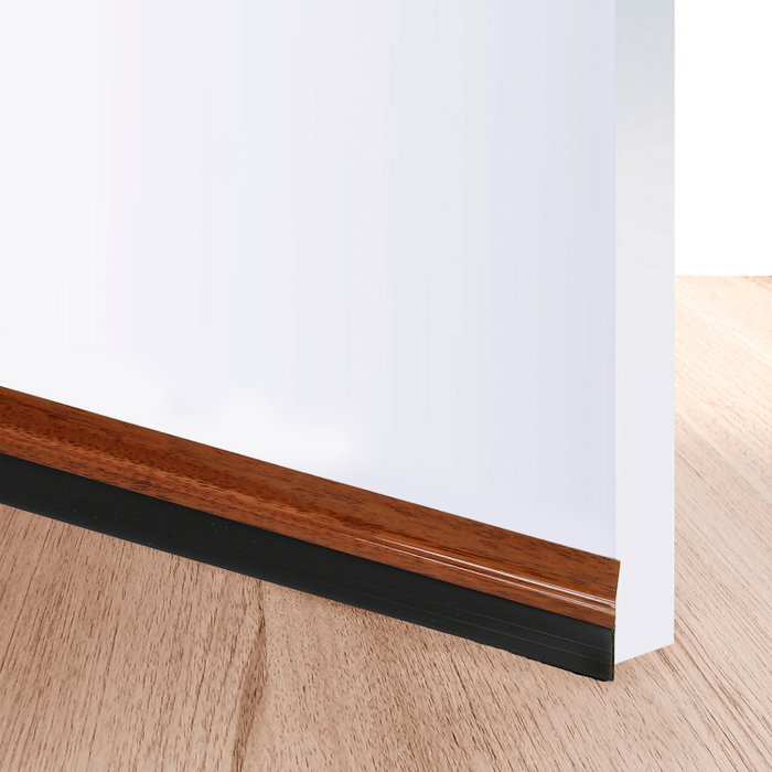WOLFPACK LINEA PROFESIONAL Bas de porte PVC Sapelli à caoutchouc 1 mètre