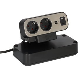 Brennenstuhl estilo Duplex Multiprise de Bureau avec USB-C et USB-A