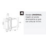 WOLFPACK LINEA PROFESIONAL Enrouleur sangle volet mini blanc 18 mm