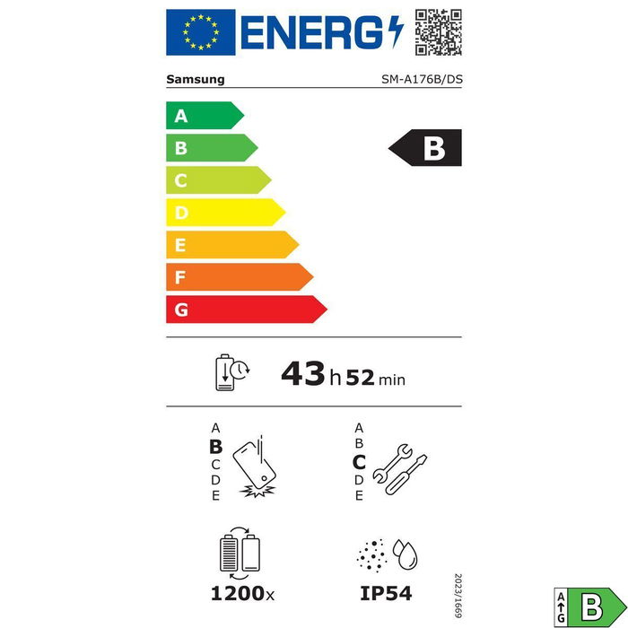 Smartphone Samsung SM-A176BZKAEUB 6,7" 4 GB RAM 128 GB Noir