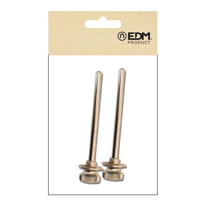 Edm PR09 Verrou de volet roulant en acier chromé 120 x 25 x 8 mm lot de 2