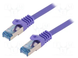 LOGILINK Cordon de raccordement Cat 6a S/FTP 3m RJ45 violet