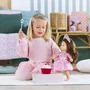Corolle - Coffret Anniversaire Princesse pour poupée 36 cm, robe à paillettes rose, ballerines, diadème et sceptre étoilé argentés, vêtements pour poupée Corolle 36 cm - Dès 3 ans