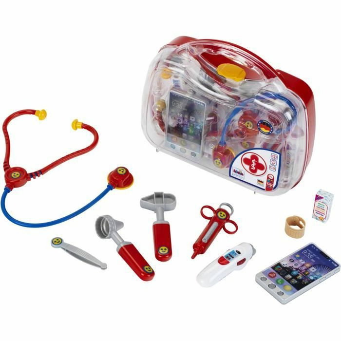 Klein Mallette docteur avec smartphone et thermomètre électroniques - Rouge