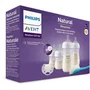 Philips Avent Kit Nouveau-né Natural 3.0 avec 2 Biberons 125 ml, 2 Biberons 260 ml, Sucette Ultra Douce 0-6 mois et Goupillon de Nettoyage