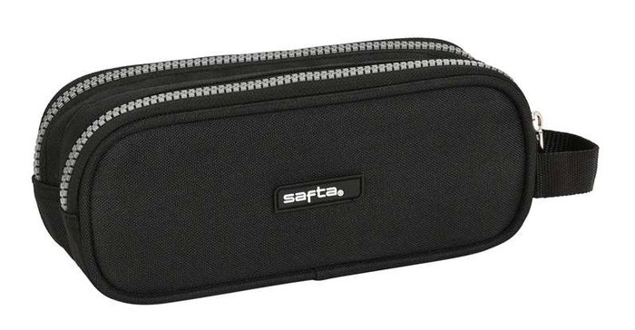 Safta Trousse d'écolier Stone Noir 21 x 8 x 6 cm