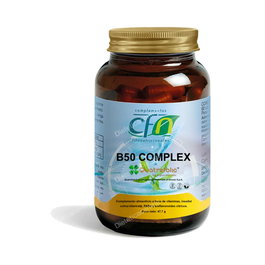 CFN Complexe de Vitamines B50 avec Quatrefolic et Bioflavonoïdes - 60 Gélules - Support Énergétique, Métabolisme et Bien-être Général