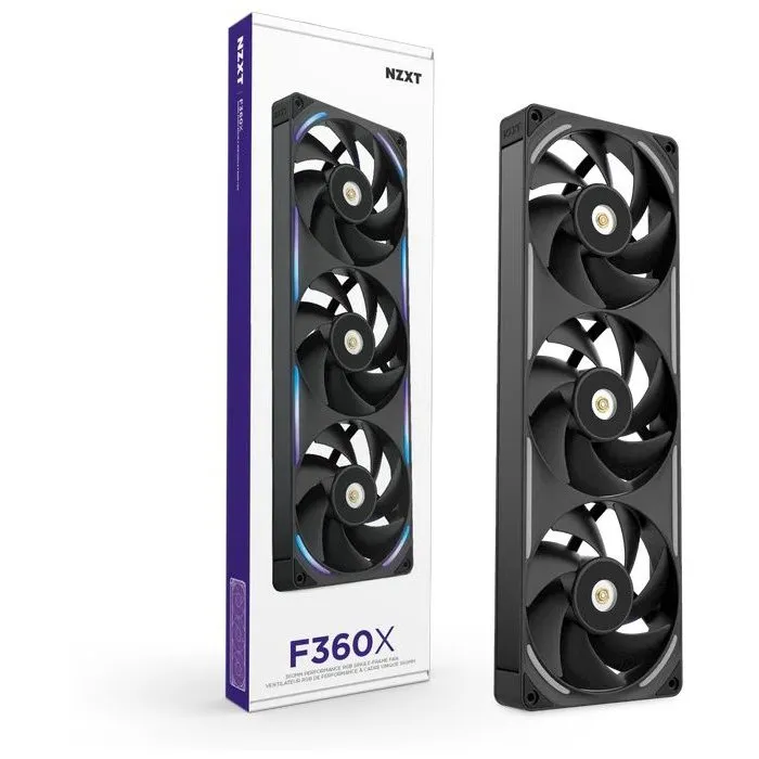 NZXT F360X Core RF-U36PN-B1 Ventilateur PC 360mm Noir LCP 3100 RPM