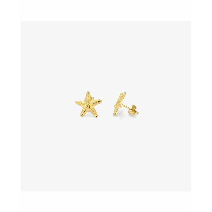 Radiant Boucles d'oreilles bouton Gold STARFISH dorées Radiant Boucles d'oreilles bouton Gold STARFISH dorées