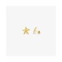Radiant Boucles d'oreilles bouton Gold STARFISH dorées