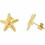 Radiant Boucles d'oreilles bouton Gold STARFISH dorées