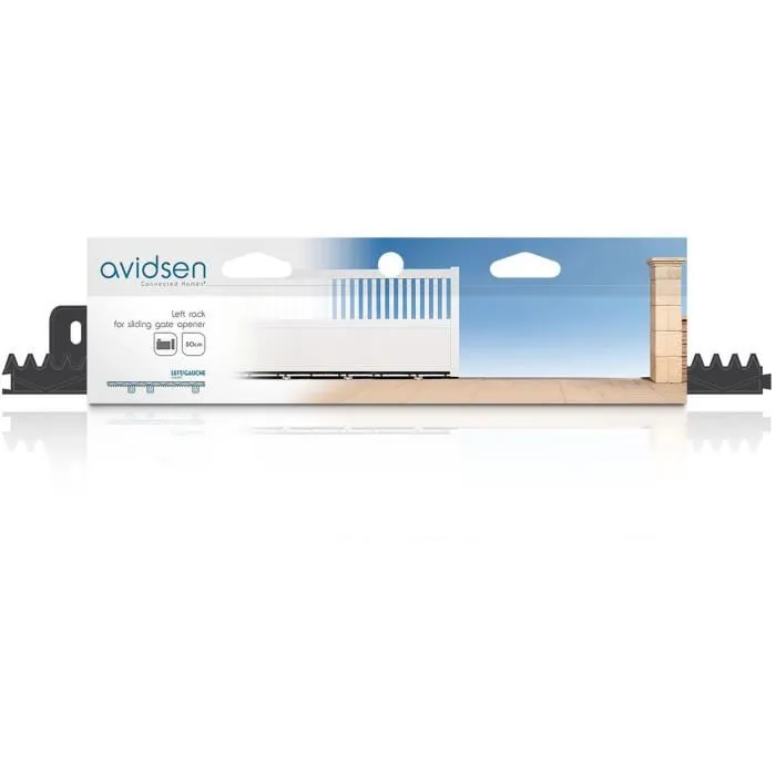 Avidsen - Crémaillère supplémentaire droite ou gauche pour portail coulissant - Nylon renforcé - 50 cm
