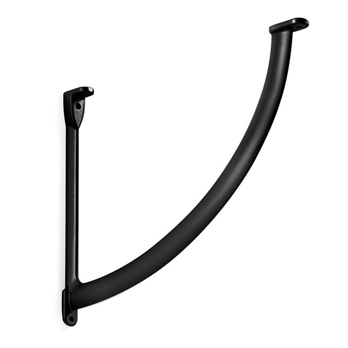 MAFOS Support Étagère Zamak Giano Gris, Noir 130x120mm MAFOS Support Étagère Zamak Giano Gris, Noir 130x120mm