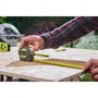 Ryobi - Mètre à ruban 8 m - RTM8M - Largeur 25 mm pour lisibilité maximale, conception robuste et outil fiable