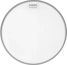 CODE Parche Tom 14" DNA Transparent - Série Clear, 1 Couche 10 mil, Acier Grip-Tight