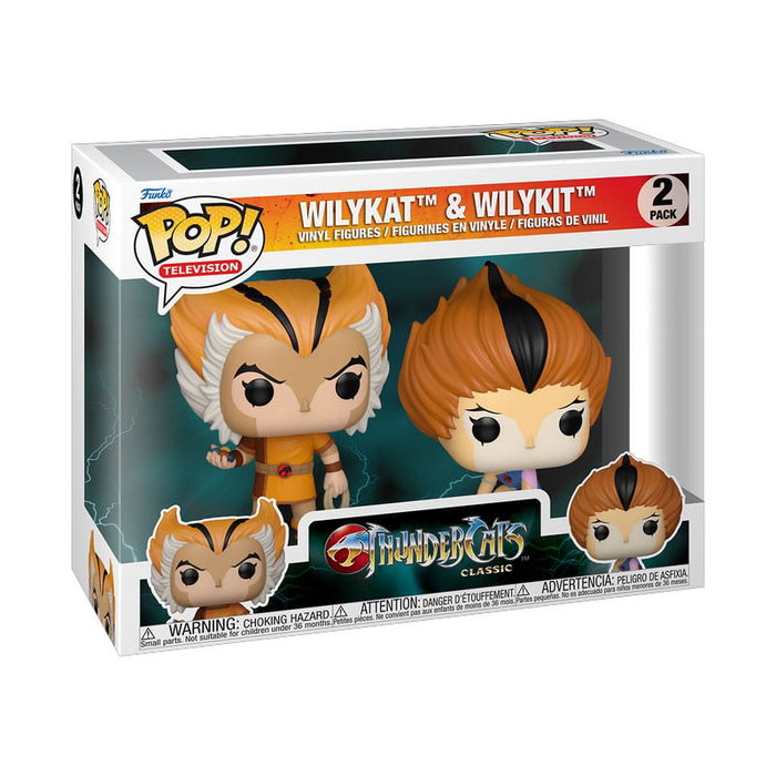 Funko Pack de 2 figurines POP! Vinyl Thundercats Wilykat & Wilykit