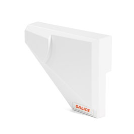 Salice, Tapa Embellecedora Evolift, double droit, finition blanche et titane, référence SALICE