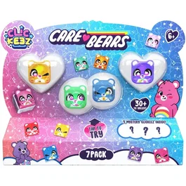 Goliath Clickeez Care Bears 7-Pack - Jouet de collection Bisounours