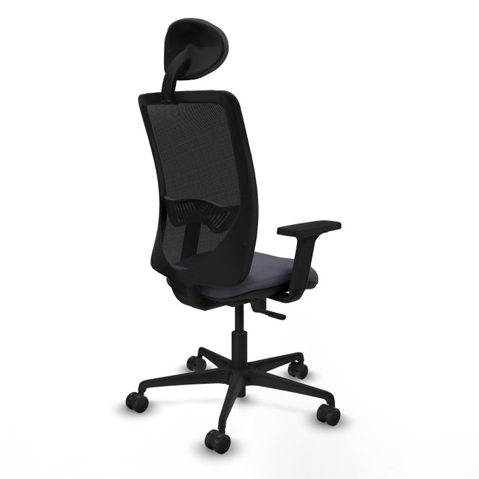 PIQUERAS Y CRESPO Chaise Zulema Synchro Gris foncé et Noir