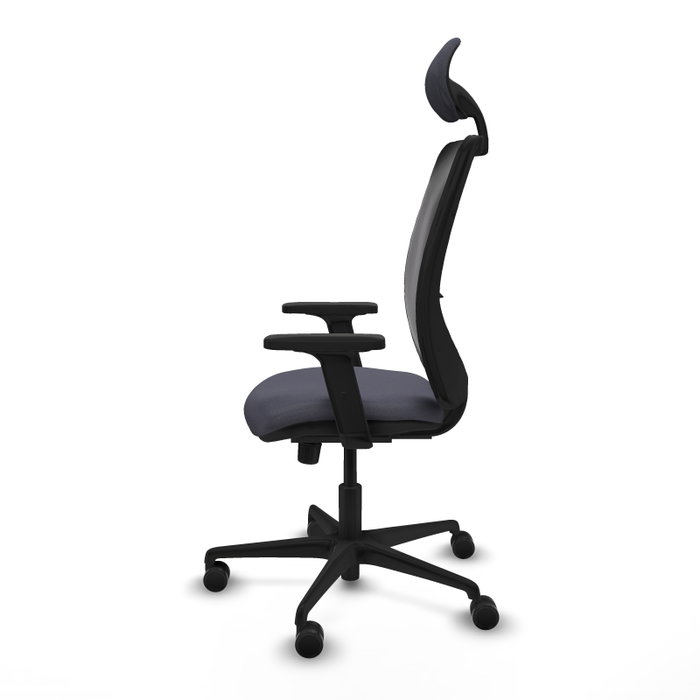 PIQUERAS Y CRESPO Chaise Zulema Synchro Gris foncé et Noir