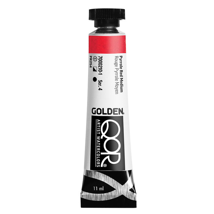 Qor Aquarelle Rouge Pyrrole Moyen 11 ml Qor Aquarelle Rouge Pyrrole Moyen 11 ml