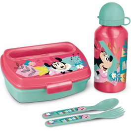 Minnie Mouse Set de boîte à goûter et gourde Naive Rose clair