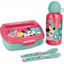 Gamelle avec Gourde Minnie Mouse Rose 21 x 18 x 7 cm