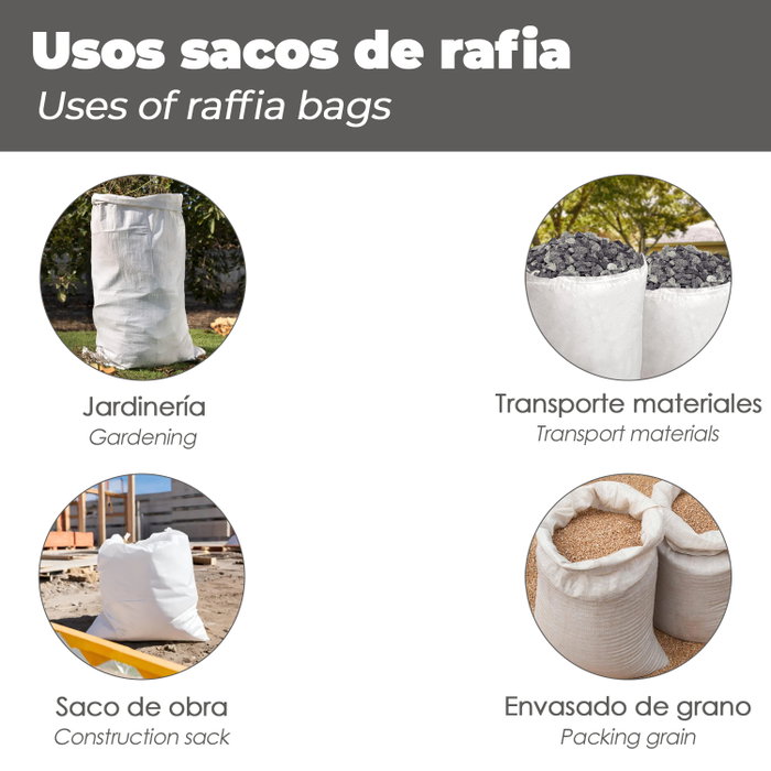 ARTICULOS SIN MARCA PREDETERM Sac à gravats raphia 60x100 cm